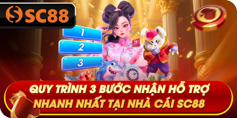 Quy trình 3 bước nhận hỗ trợ nhanh nhất tại nhà cái SC88